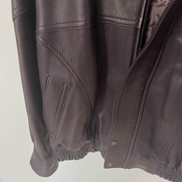 90s Vintage Corporate Leather Jacket - Picture 4 of 5